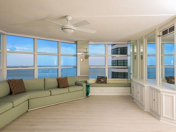 Nicely appointed with built-in cabinetry and laminate wood flooring for easy care.