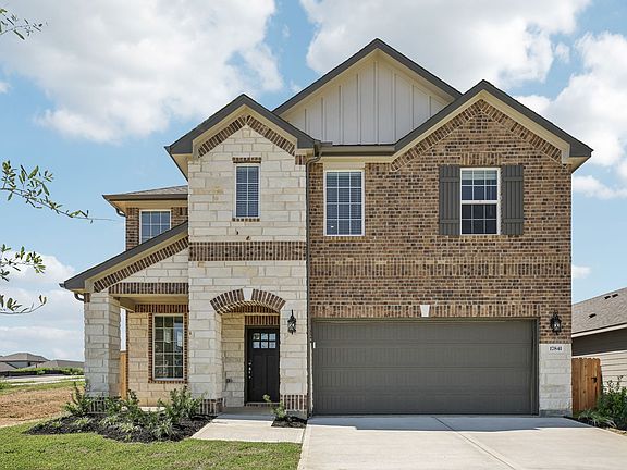 The Texoma floorplan in Pine Lake Cove of Montgomery, TX.