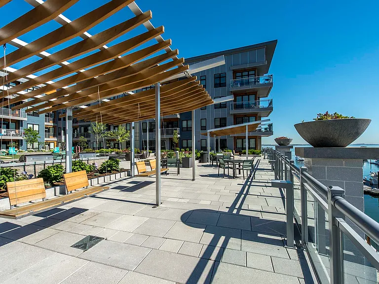Enjoy fresh air, sunshine, and good company on the patio