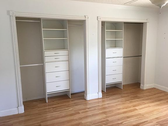 Master bedroom closets
