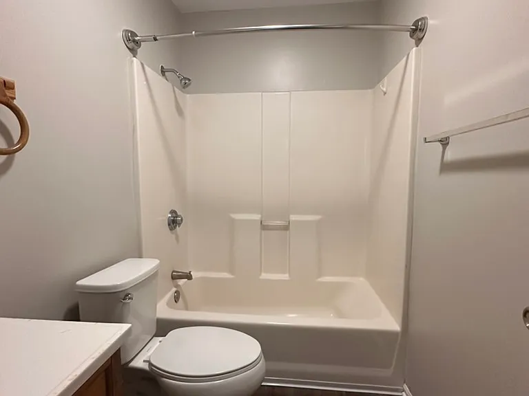 2 bedroom - 1 bath in phase 2 (plank in bathroom)