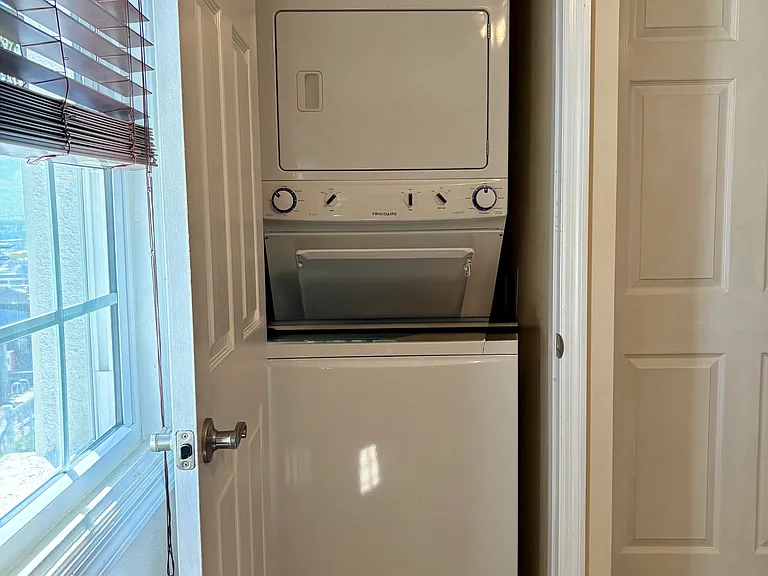 Laundry in unit.