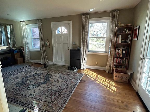 Dining room view into living room/front door