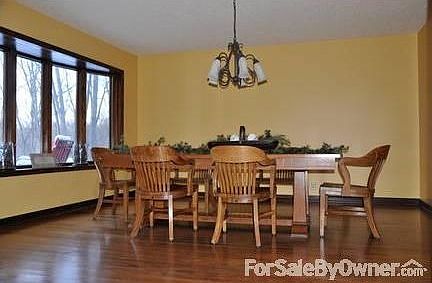 Dining Room
						:
						Features a bay window and recently updated light fixture.
