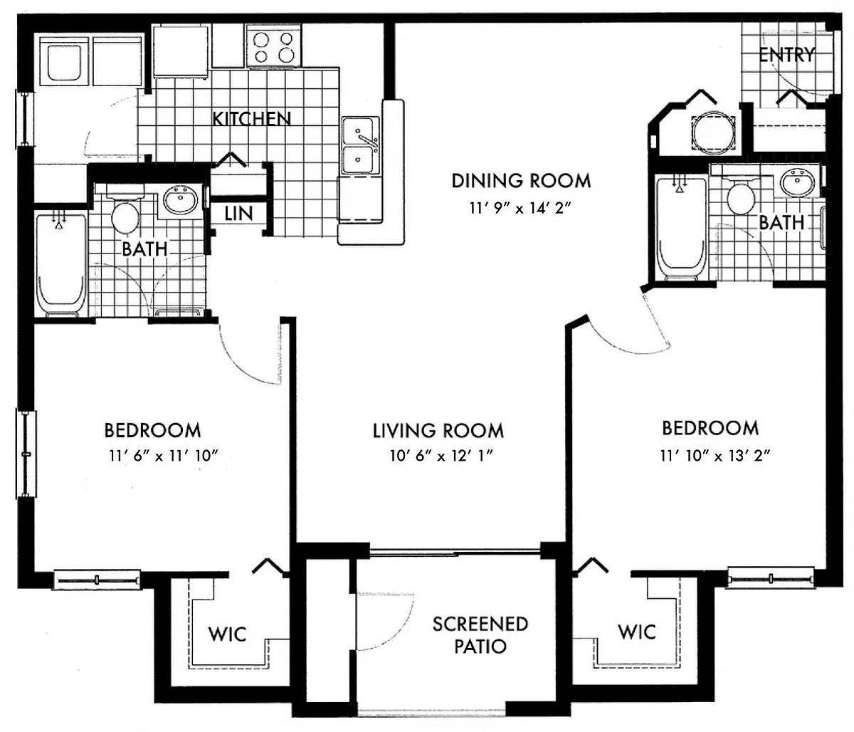 Floor plan Hampton B2B