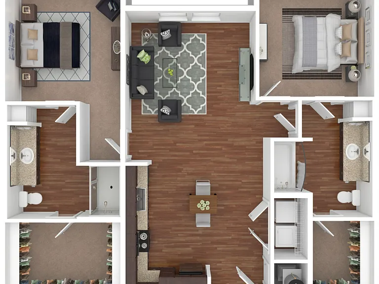 2 bedroom 2 bath