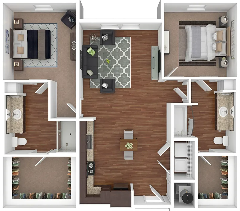 2 bedroom 2 bath