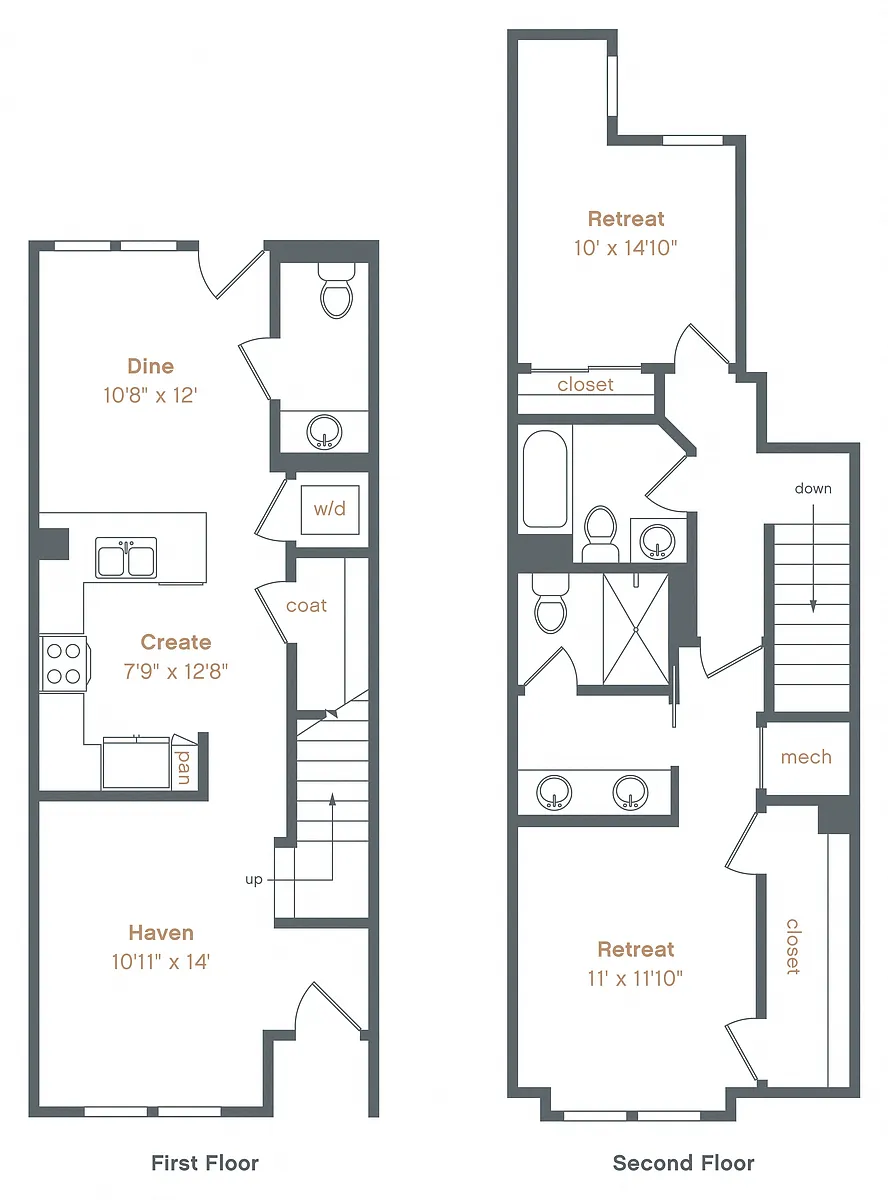 Floor plan TH2 Townhome