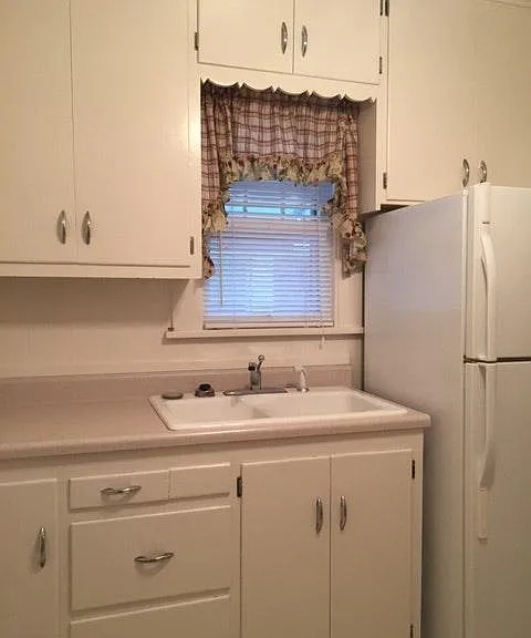 Kitchen with refridgerator