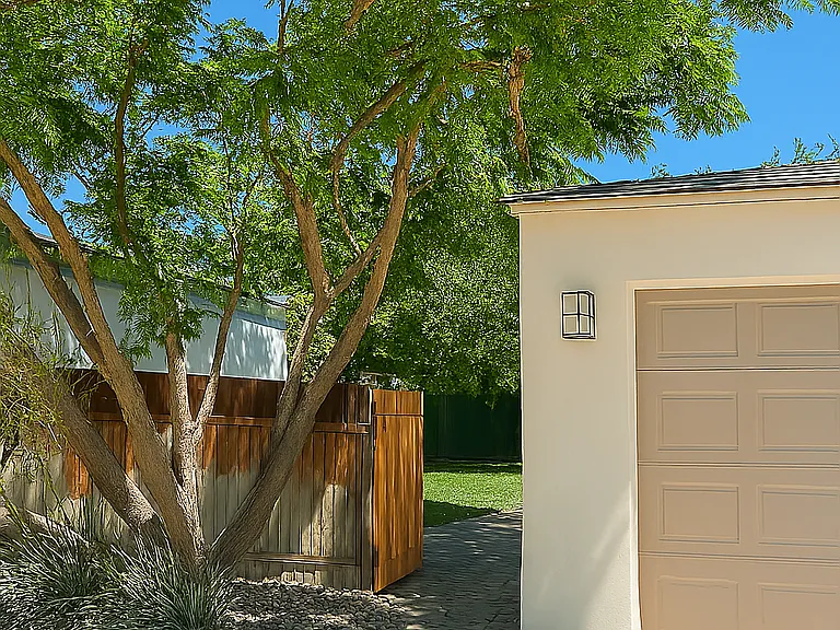 Entry to private patio