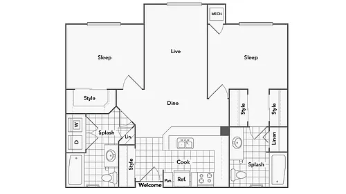Floor plan B
