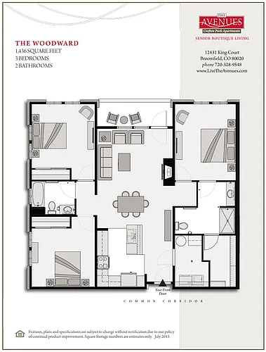Floor plan The Woodward