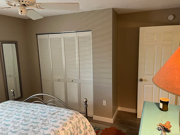 Guest Bedroom with large closet.