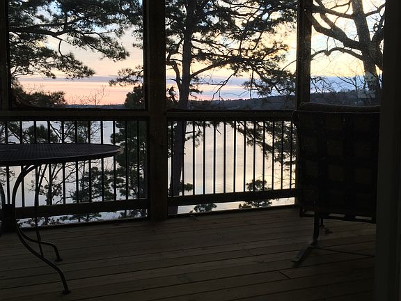 Upstairs screened porch