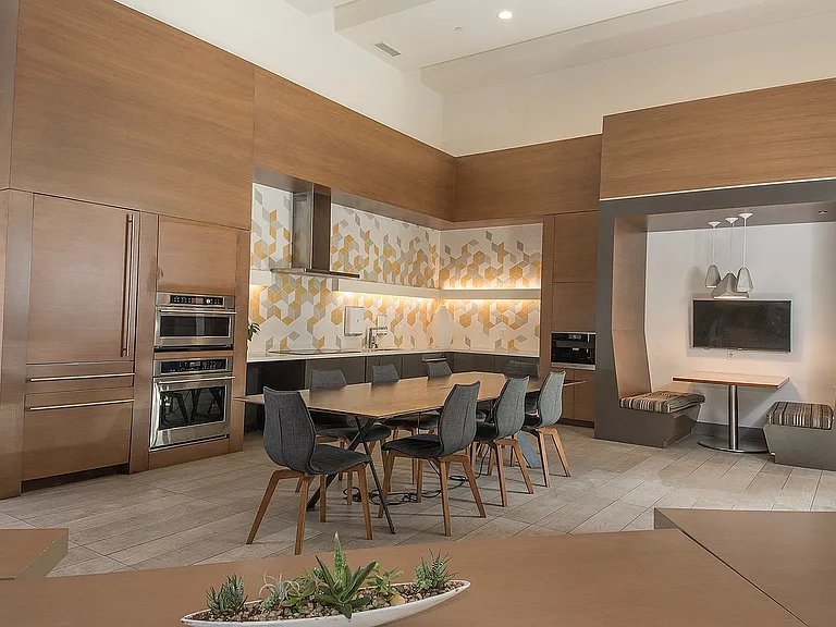 Comfortable resident lounge with community seating and inviting decor at Aster Apartments in Dublin, CA.