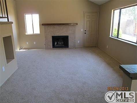 Living room with fireplace