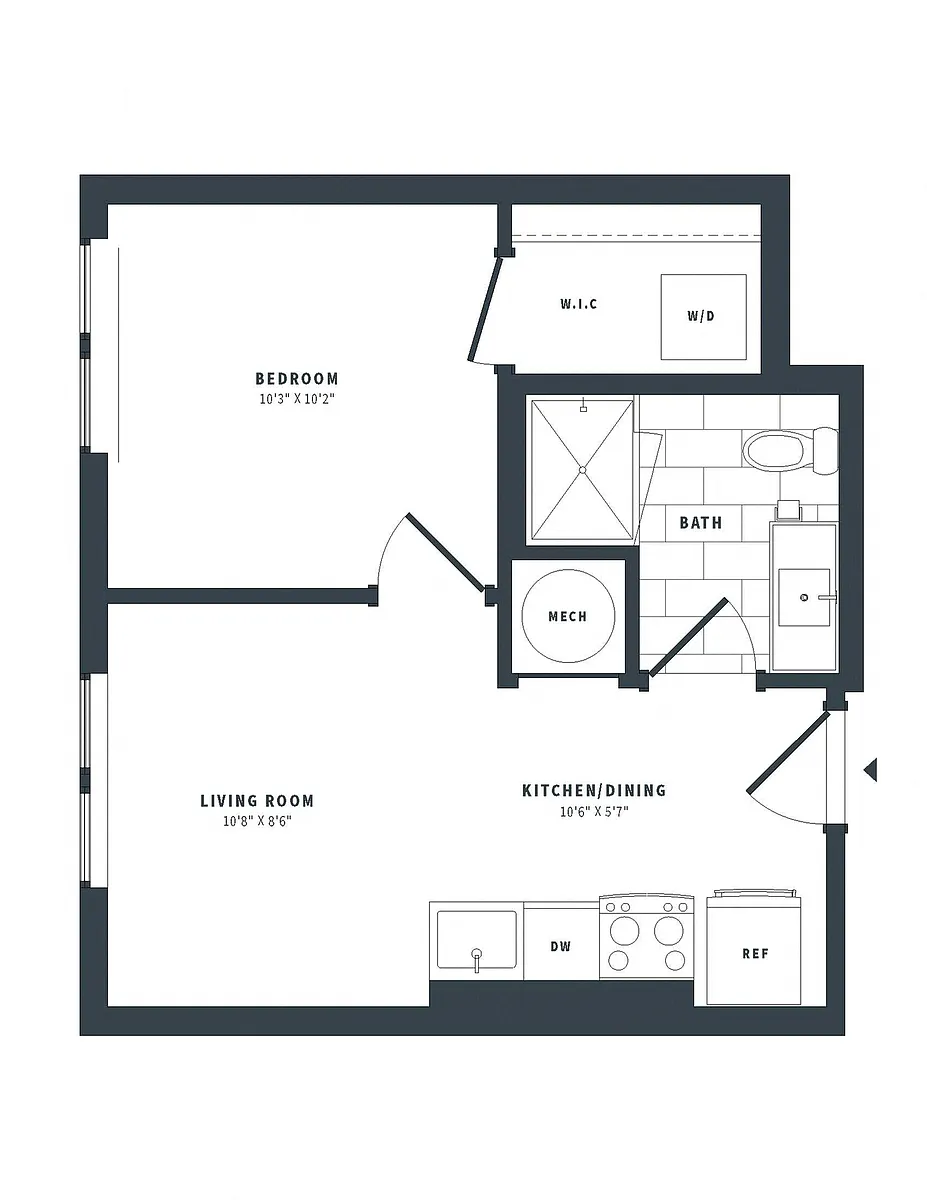 Floor plan 1B