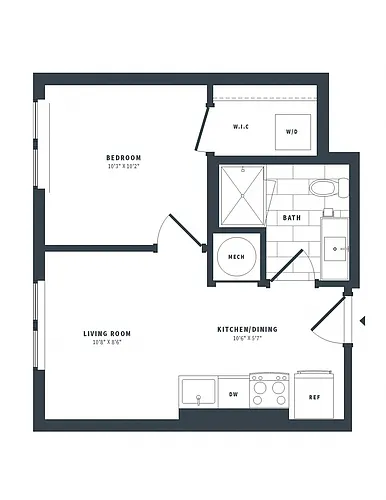 Floor plan 1B