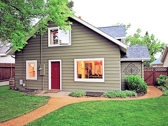 Facing back of house