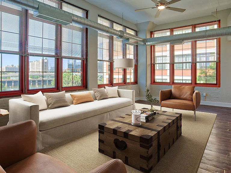 Spacious living room area