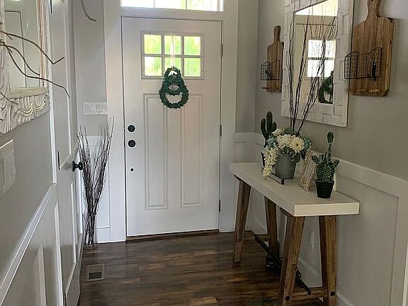 Entrance hallway with closet