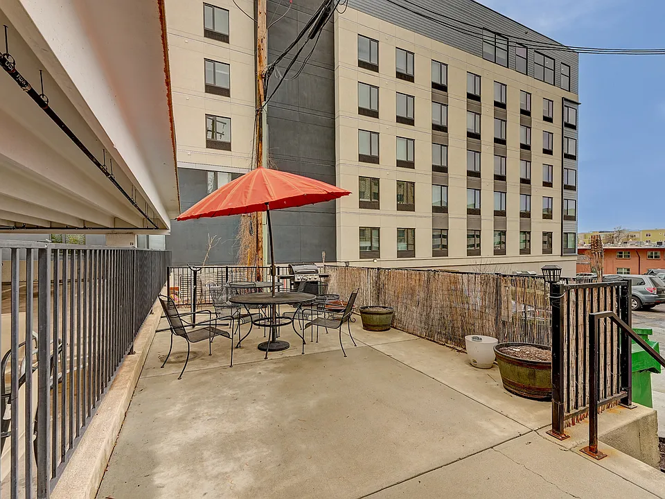 Building exterior back patio area