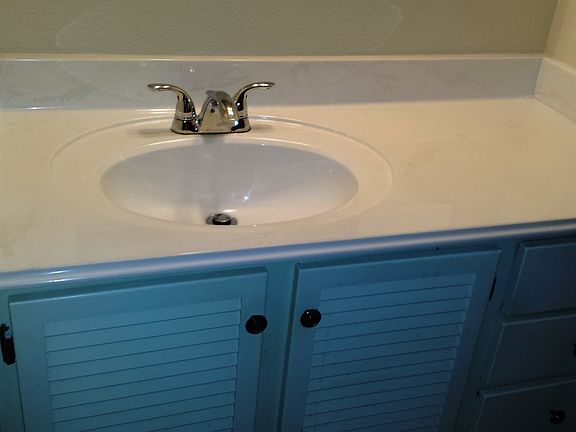 New Bath counters and faucets