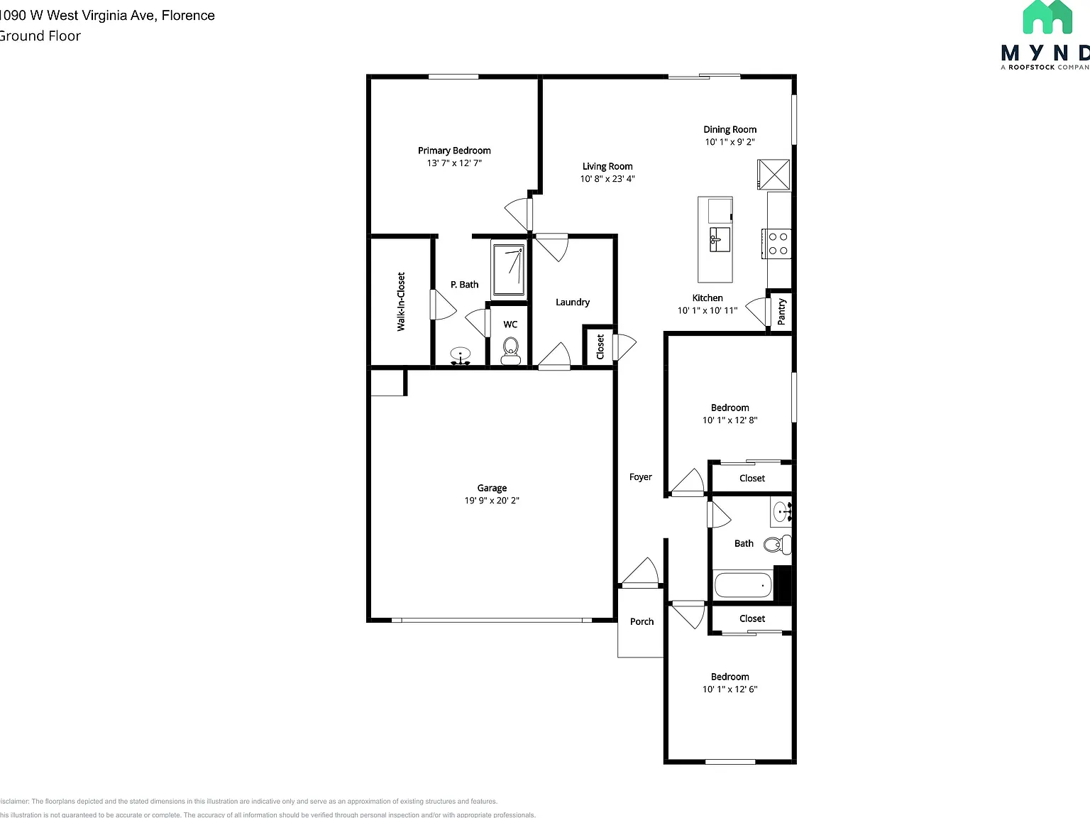 3 bed, 2.0 bath, 1244 sqft, $1,620 — Photo 2