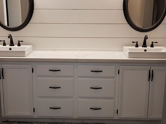 Upgraded master bathroom