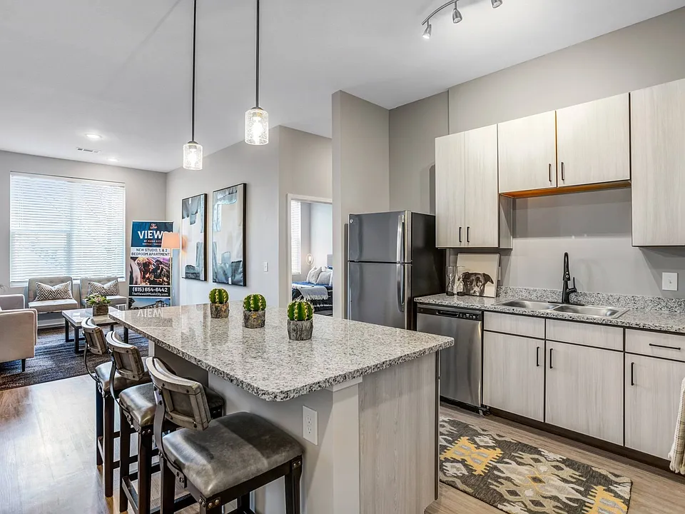 Open Floor Plan Living and Dining Area