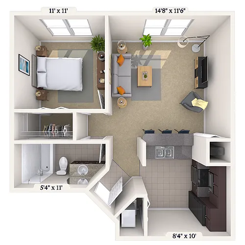 Floor plan 11C Floor Plan