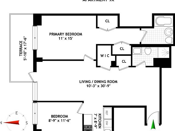 2nd image of 382 Central Park W APT 9X