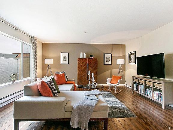 staged living/dining room in 2017