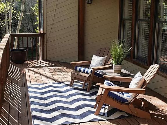 Relax on front or back decks