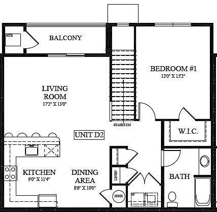 Floor plan Model D2