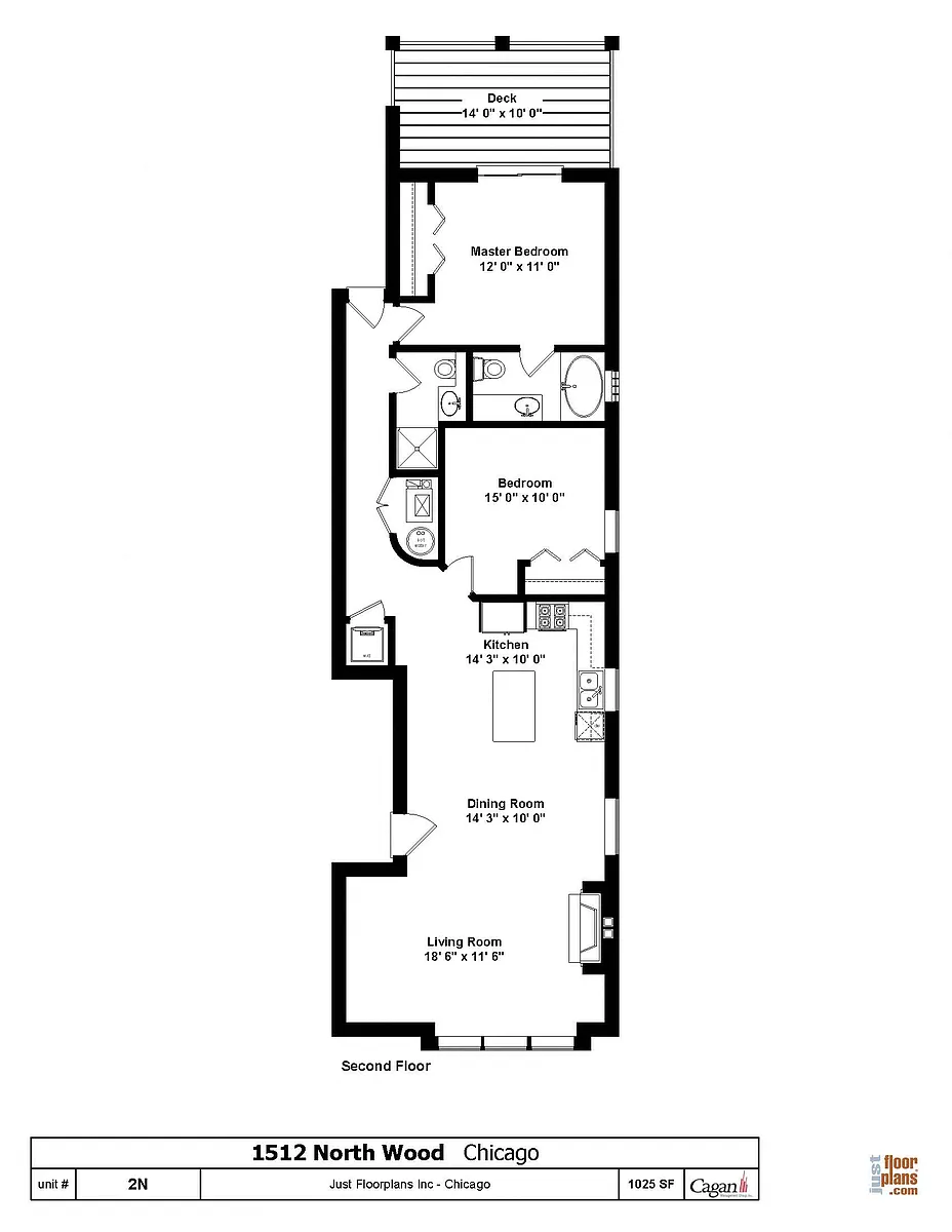 Floor plan Two Bedroom