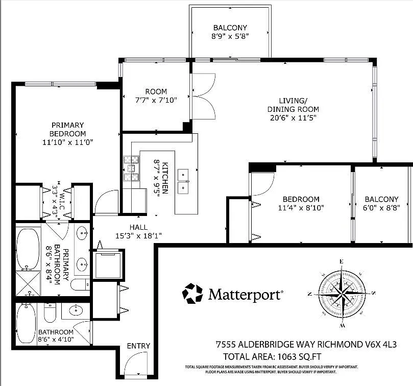 2 bed, 1063 sqft, $2,850 — Photo 2