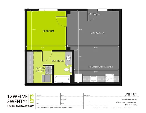 Floor plan U1