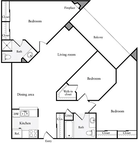 Floor plan 3+ Bedrooms D