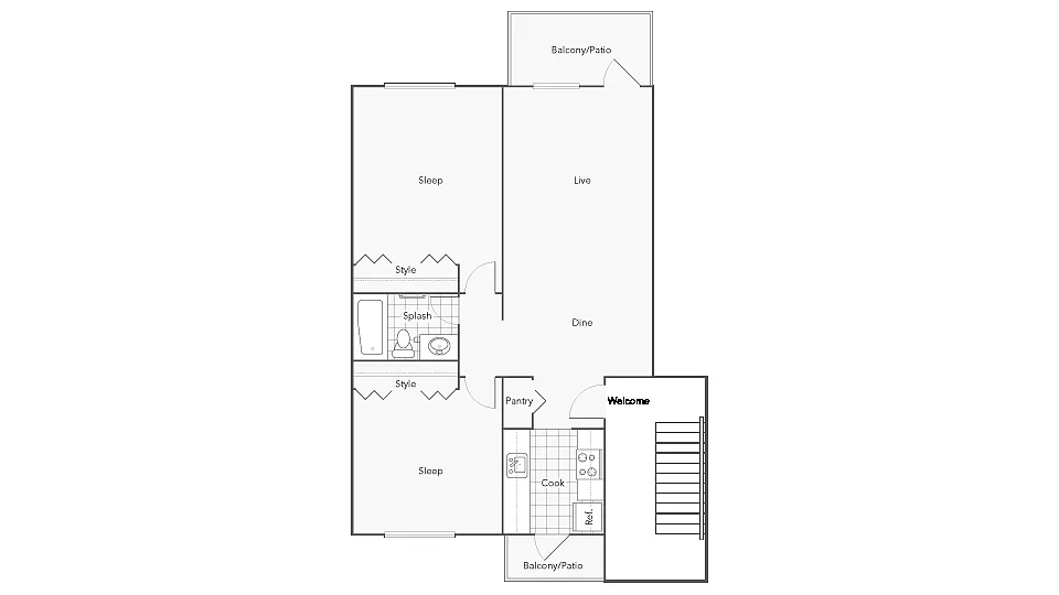 Floor plan Baldwin