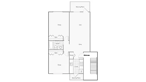 Floor plan Baldwin