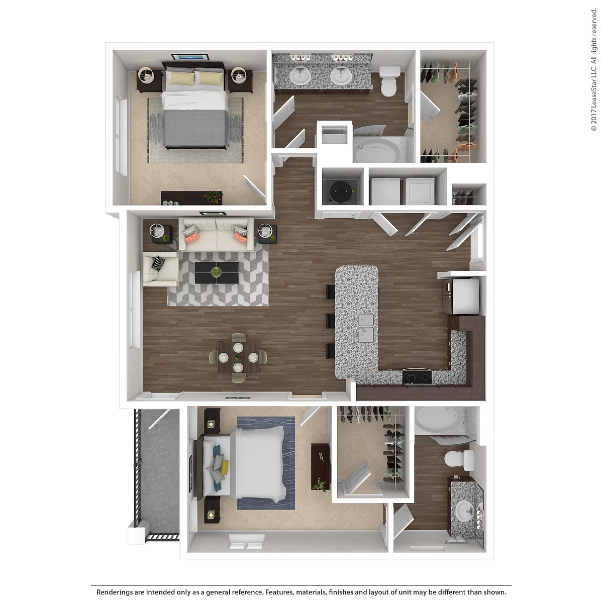 Floor plan 2 x 2 Pine