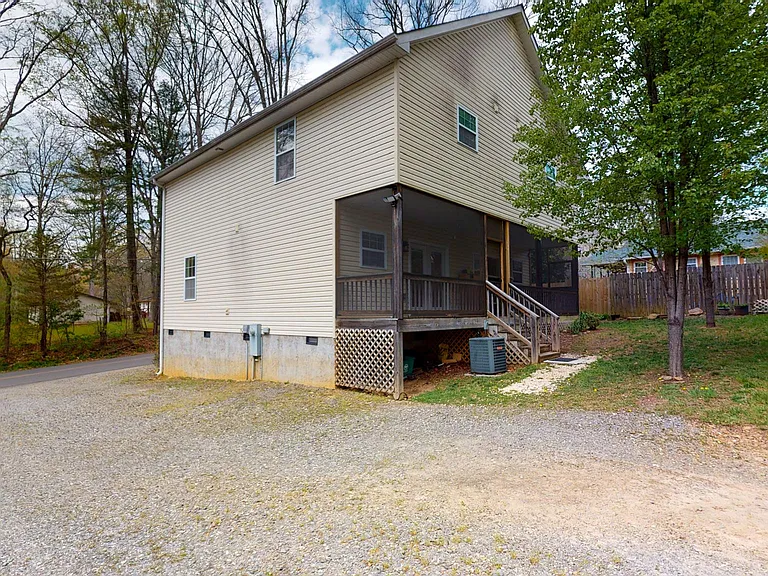 Side Parking Area and Rear of Unit