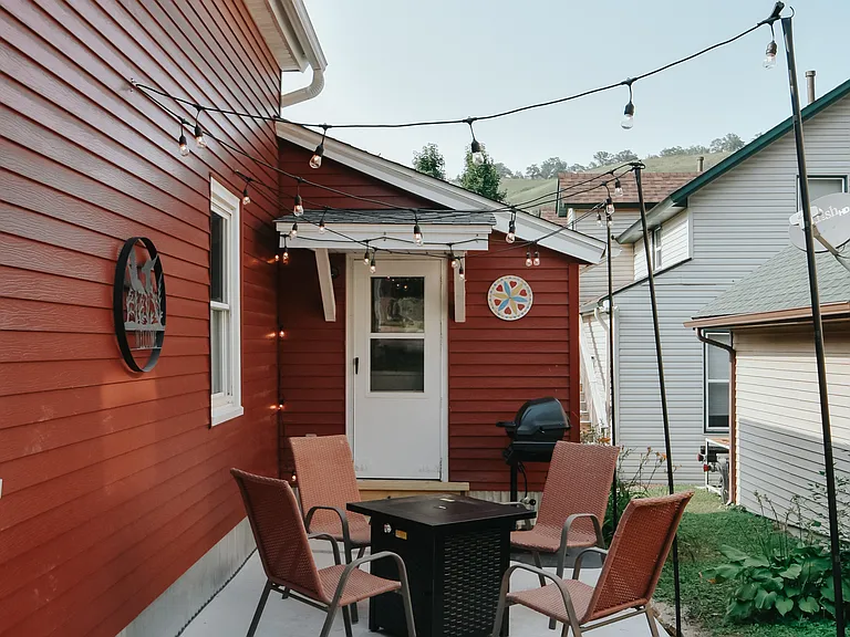 Patio with lights