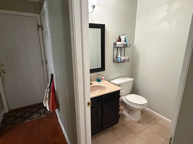 half bathroom in lower level
