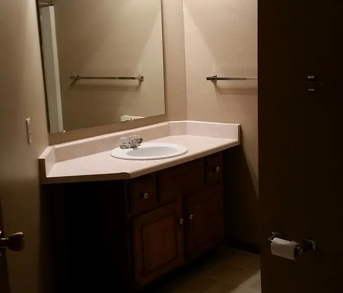 master bath with step-in shower