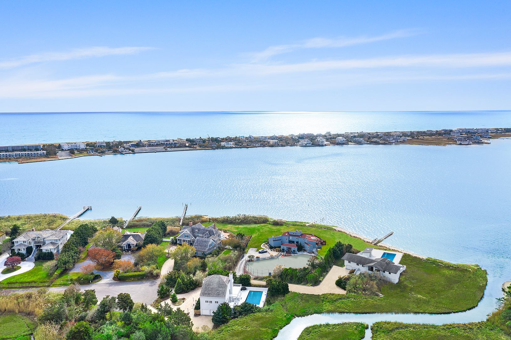  Aerial View of Moriches Bay and Atlantic Ocean