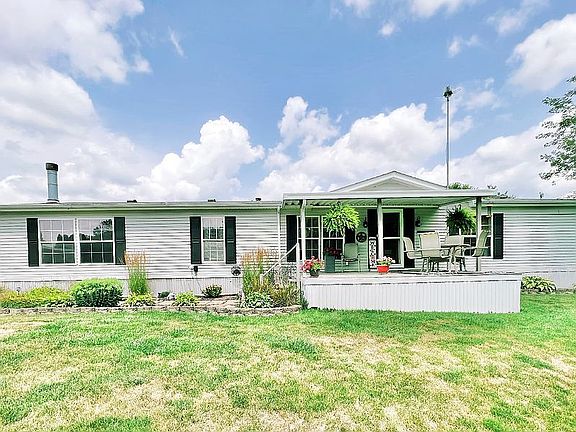 Front of Home faces creek