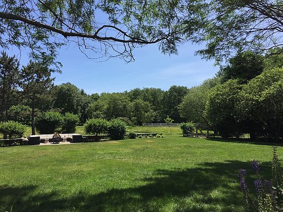 the back lawn and field