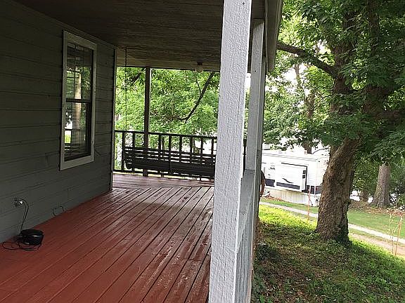 Porch overlooking Elk river